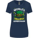 Worlds Tallest Leprechaun St Patricks Day Womens Wider Cut T-Shirt Navy Blue
