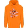 Worry Less Yoga More Childrens Kids Hoodie Orange