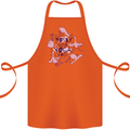 Worry Less Yoga More Cotton Apron 100% Organic Orange