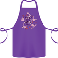 Worry Less Yoga More Cotton Apron 100% Organic Purple