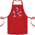 Worry Less Yoga More Cotton Apron 100% Organic Red