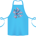 Worry Less Yoga More Cotton Apron 100% Organic Turquoise