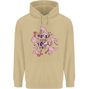 Worry Less Yoga More Mens 80% Cotton Hoodie Sand