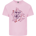 Worry Less Yoga More Mens Cotton T-Shirt Tee Top Light Pink