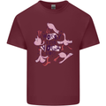 Worry Less Yoga More Mens Cotton T-Shirt Tee Top Maroon