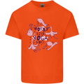 Worry Less Yoga More Mens Cotton T-Shirt Tee Top Orange