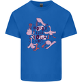 Worry Less Yoga More Mens Cotton T-Shirt Tee Top Royal Blue