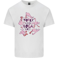 Worry Less Yoga More Mens Cotton T-Shirt Tee Top White