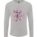 Worry Less Yoga More Mens Long Sleeve T-Shirt Sports Grey