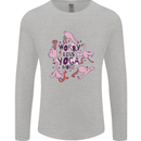 Worry Less Yoga More Mens Long Sleeve T-Shirt Sports Grey