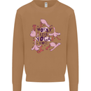Worry Less Yoga More Mens Sweatshirt Jumper Caramel Latte