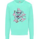 Worry Less Yoga More Mens Sweatshirt Jumper Peppermint