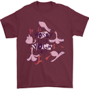 Worry Less Yoga More Mens T-Shirt 100% Cotton Maroon
