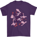 Worry Less Yoga More Mens T-Shirt 100% Cotton Purple