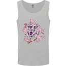Worry Less Yoga More Mens Vest Tank Top Sports Grey