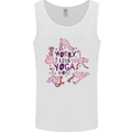 Worry Less Yoga More Mens Vest Tank Top White