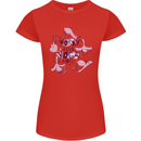 Worry Less Yoga More Womens Petite Cut T-Shirt Red