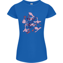 Worry Less Yoga More Womens Petite Cut T-Shirt Royal Blue