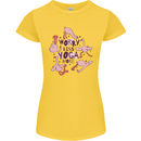 Worry Less Yoga More Womens Petite Cut T-Shirt Yellow