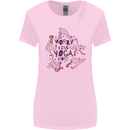 Worry Less Yoga More Womens Wider Cut T-Shirt Light Pink