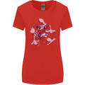 Worry Less Yoga More Womens Wider Cut T-Shirt Red