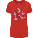 Worry Less Yoga More Womens Wider Cut T-Shirt Red