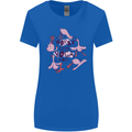 Worry Less Yoga More Womens Wider Cut T-Shirt Royal Blue