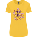 Worry Less Yoga More Womens Wider Cut T-Shirt Yellow