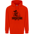 Wrong Park Funny T-Rex Dinosaur Jurrasic Childrens Kids Hoodie Bright Red