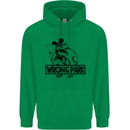 Wrong Park Funny T-Rex Dinosaur Jurrasic Childrens Kids Hoodie Irish Green
