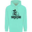 Wrong Park Funny T-Rex Dinosaur Jurrasic Childrens Kids Hoodie Peppermint