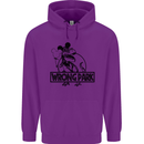 Wrong Park Funny T-Rex Dinosaur Jurrasic Childrens Kids Hoodie Purple