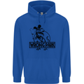 Wrong Park Funny T-Rex Dinosaur Jurrasic Childrens Kids Hoodie Royal Blue