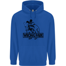 Wrong Park Funny T-Rex Dinosaur Jurrasic Childrens Kids Hoodie Royal Blue
