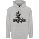 Wrong Park Funny T-Rex Dinosaur Jurrasic Childrens Kids Hoodie Sports Grey