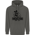 Wrong Park Funny T-Rex Dinosaur Jurrasic Childrens Kids Hoodie Storm Grey