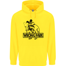 Wrong Park Funny T-Rex Dinosaur Jurrasic Childrens Kids Hoodie Yellow