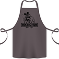 Wrong Park Funny T-Rex Dinosaur Jurrasic Cotton Apron 100% Organic Dark Grey