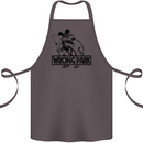 Wrong Park Funny T-Rex Dinosaur Jurrasic Cotton Apron 100% Organic Dark Grey