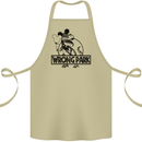 Wrong Park Funny T-Rex Dinosaur Jurrasic Cotton Apron 100% Organic Khaki