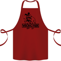 Wrong Park Funny T-Rex Dinosaur Jurrasic Cotton Apron 100% Organic Maroon