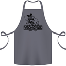 Wrong Park Funny T-Rex Dinosaur Jurrasic Cotton Apron 100% Organic Steel