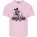 Wrong Park Funny T-Rex Dinosaur Jurrasic Kids T-Shirt Childrens Light Pink