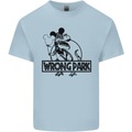 Wrong Park Funny T-Rex Dinosaur Jurrasic Mens Cotton T-Shirt Tee Top Light Blue