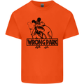 Wrong Park Funny T-Rex Dinosaur Jurrasic Mens Cotton T-Shirt Tee Top Orange