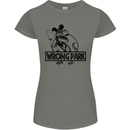 Wrong Park Funny T-Rex Dinosaur Jurrasic Womens Petite Cut T-Shirt Charcoal