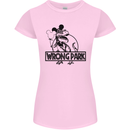 Wrong Park Funny T-Rex Dinosaur Jurrasic Womens Petite Cut T-Shirt Light Pink