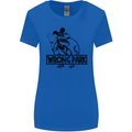 Wrong Park Funny T-Rex Dinosaur Jurrasic Womens Wider Cut T-Shirt Royal Blue