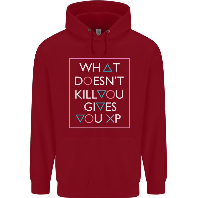 XP Gamer Gaming Arcade Games RPG Childrens Kids Hoodie Red
