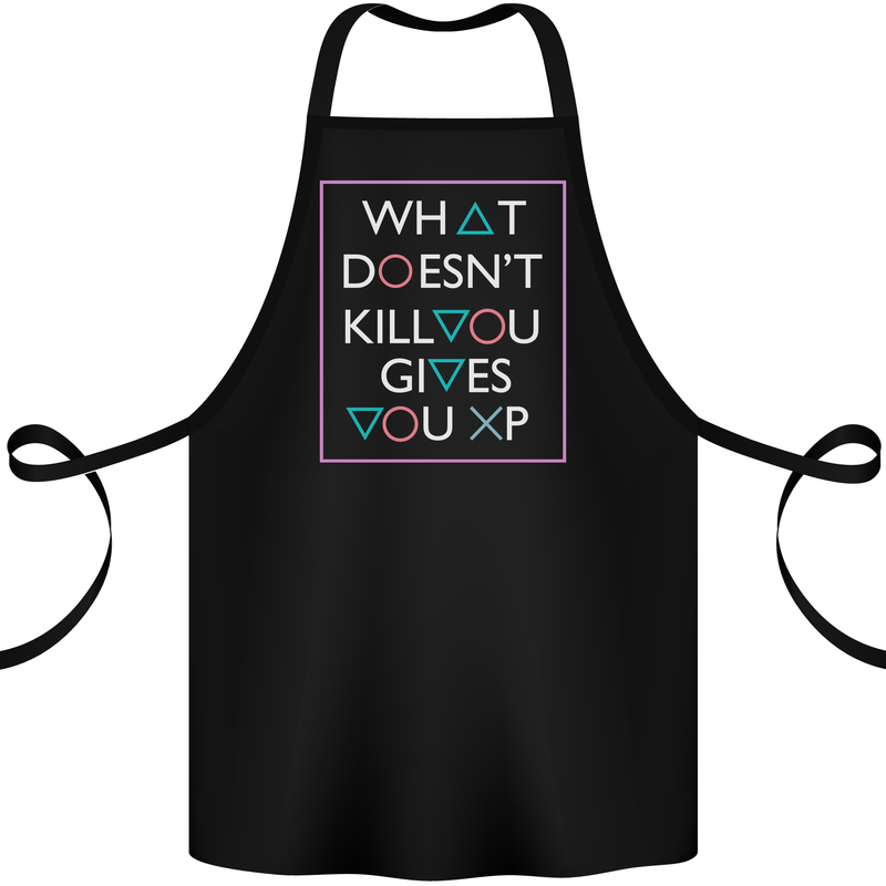 XP Gamer Gaming Arcade Games RPG Cotton Apron 100% Organic Black